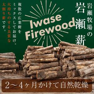 【10月発送】大割サイズ！福島県産「乾燥薪」25kg  F6Q-238