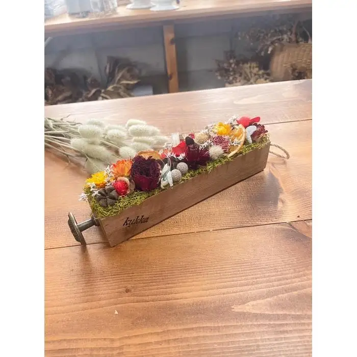 ドライフラワー バトンアレンジ（レッド）kukka【福岡市】 | 雑貨 日用品