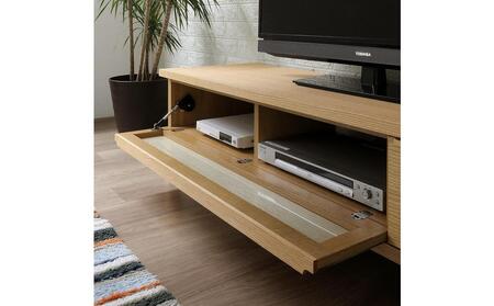大川家具 幅153cm テレビボード ウォールナット -leo-レオ