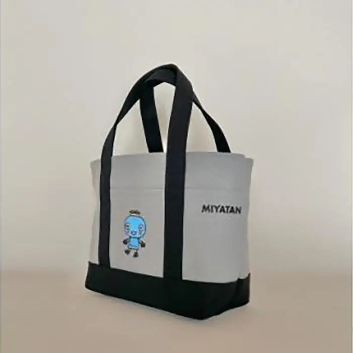 みやたんトートバッグ・グレー×ブラック トートバッグ