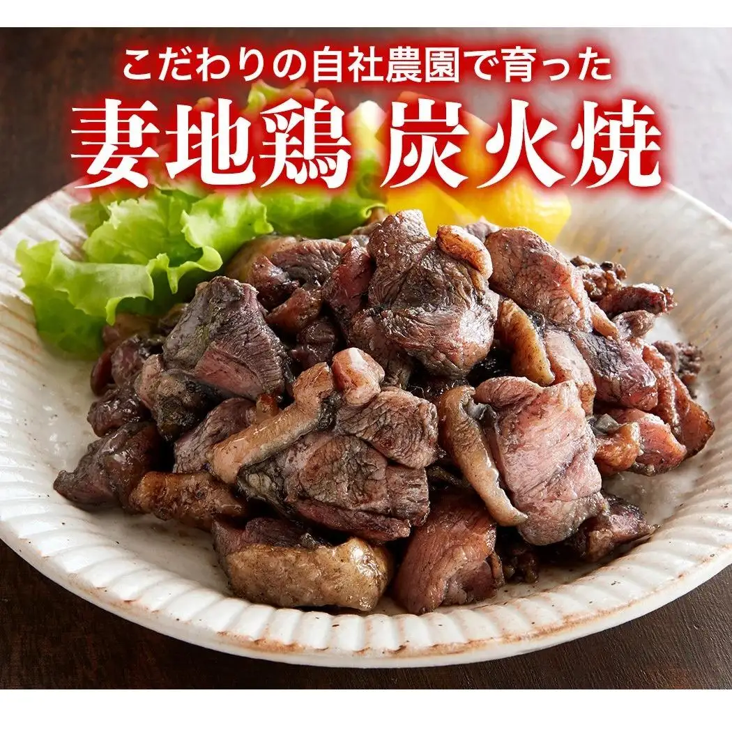ブランド地鶏「妻地鶏」炭火焼詰合せ45　小分け 100g×8 真空パック＜8-11a＞