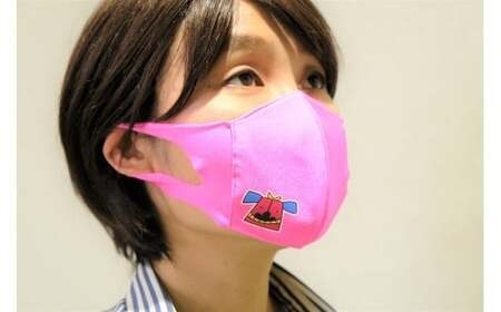 スポーツマスク（獅子キャラクター「舞ちゃん」プリント入り）婦人用ホワイト×2枚＋婦人用ブルー×1枚セット| 婦人用 スポーツ スポーツマスク ホワイト ブルー 速乾性 消臭機能付き 日本製 ギフト 職人 手作り 香川県 伸縮素材 国内 国産 レガン |_mk020-046