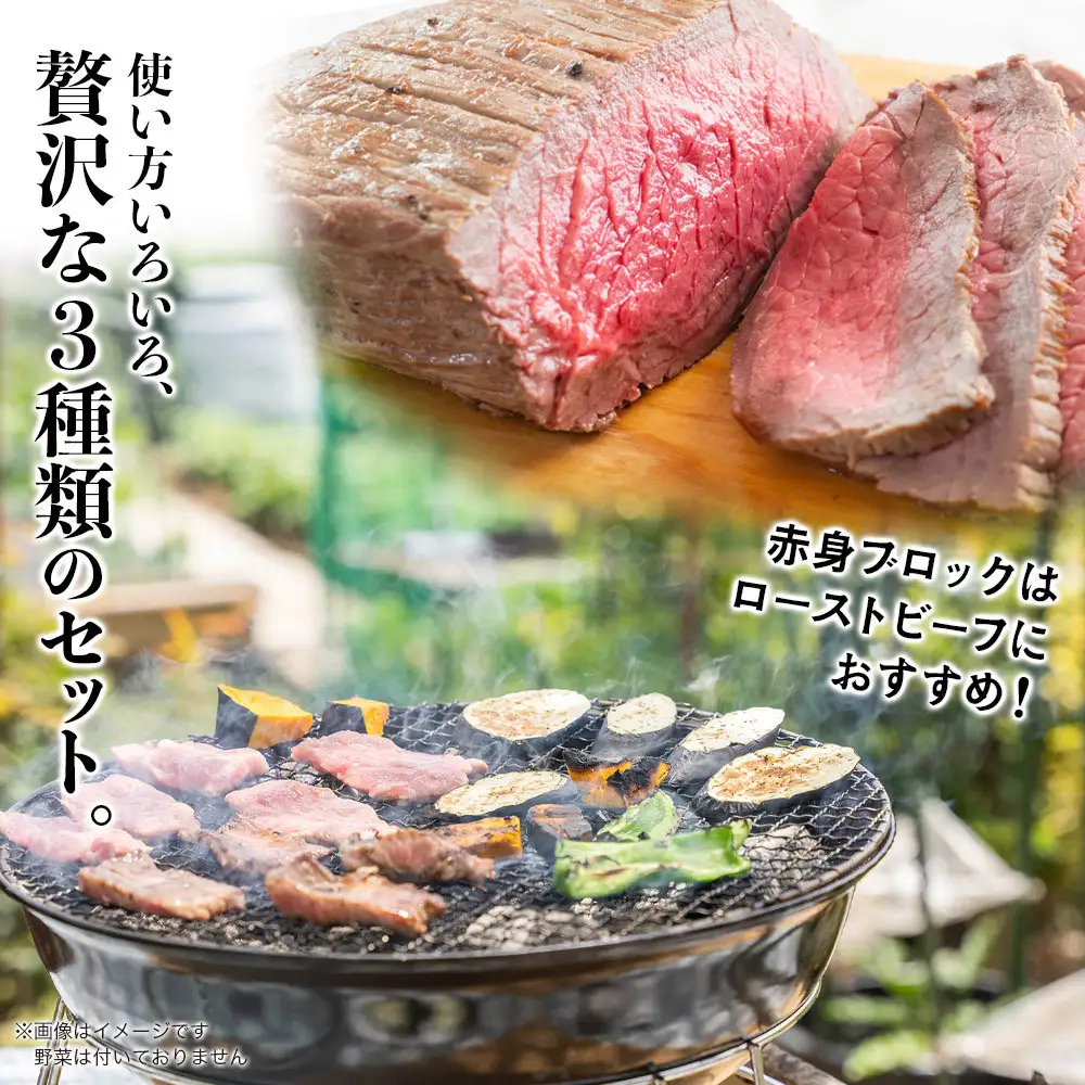博多和牛　赤身肉セットB　赤身焼肉＆スライス＆ブロック