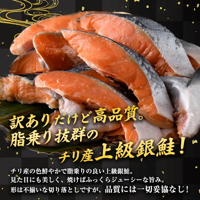 ＜訳あり＞ 甘塩 銀鮭切り落とし (500g) 小分け 魚 冷凍 【KI-19】【イチマル食品加工】