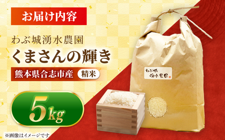 わぶ城湧水農園 精米 5kg くまさんの輝き お米 熊本県[AYAB051]
