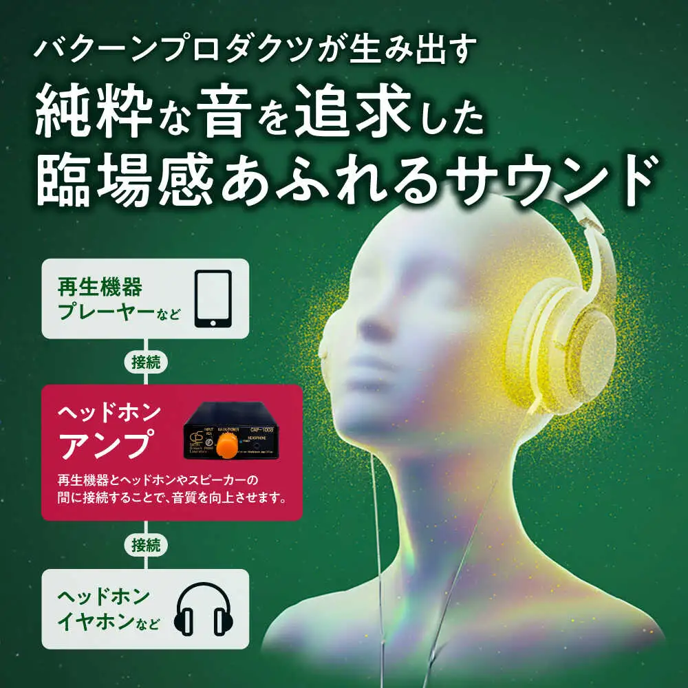 CAP-1003 （ コンパクトヘッドフォンアンプ ） 約180g 音響機器 コンパクト オーディオ[AYAP006]