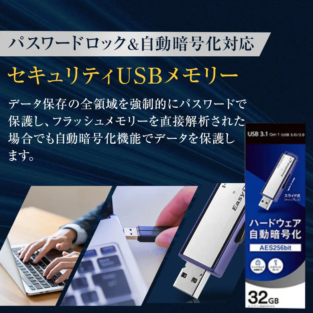 I-O DATA 【ED-E4/32GR】パスワードロック&自動暗号化対応セキュリティUSBメモリー 32GB