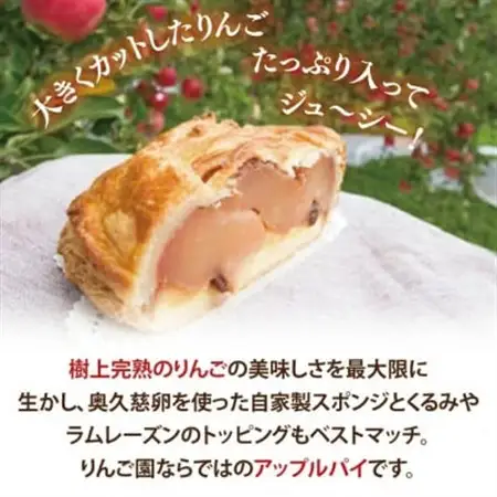 りんご園で焼いた ぜいたくアップルパイ 1ホール_菓子・スイーツ 焼き菓子  _【配送不可地域：離島・沖縄県】【1605392】