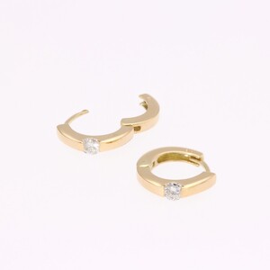 ピアス ダイヤモンド 0.2ct 中折れピアス フープピアス EJ-101