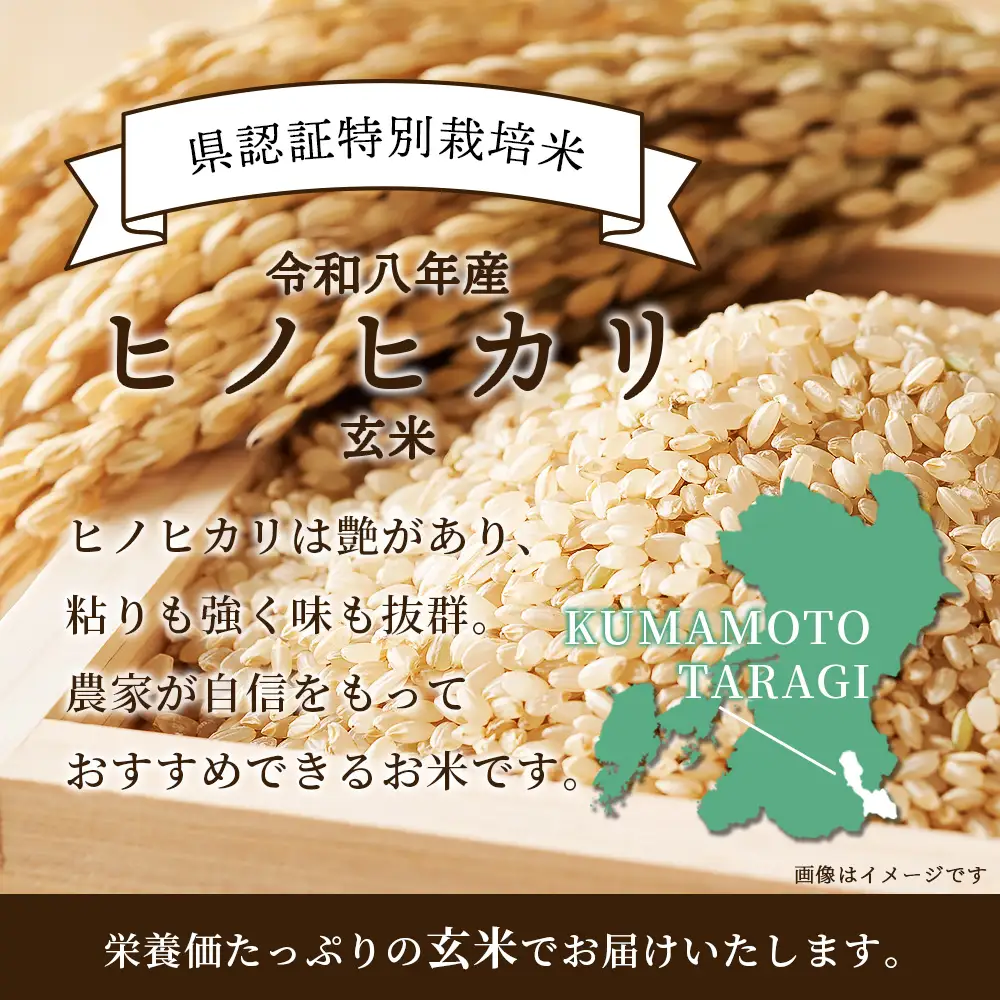 【令和8年産 新米予約】特別栽培米「ヒノヒカリ 玄米」10kg 114-0602