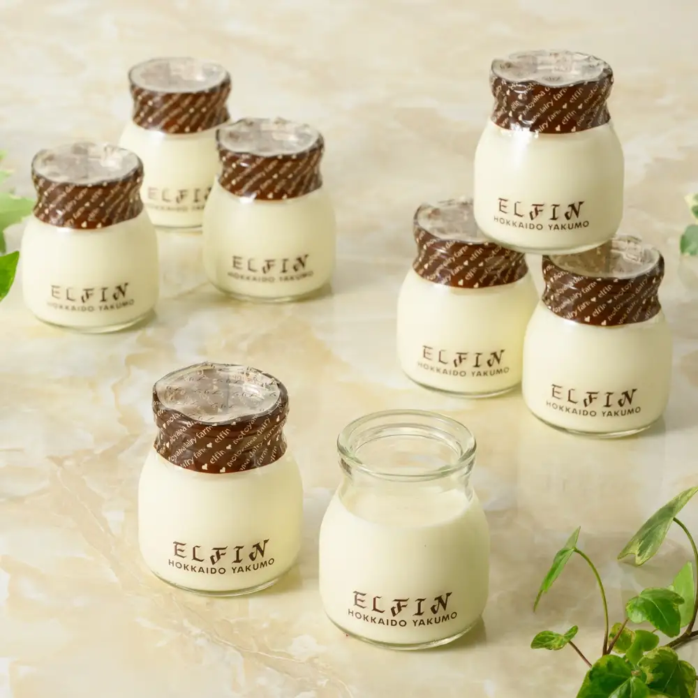 ミルクプリン100g×8個　元山牧場直営店『ELFIN』