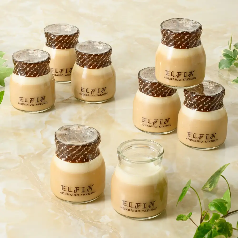 コーヒー牛乳プリン100g×8個　元山牧場直営店『ELFIN』