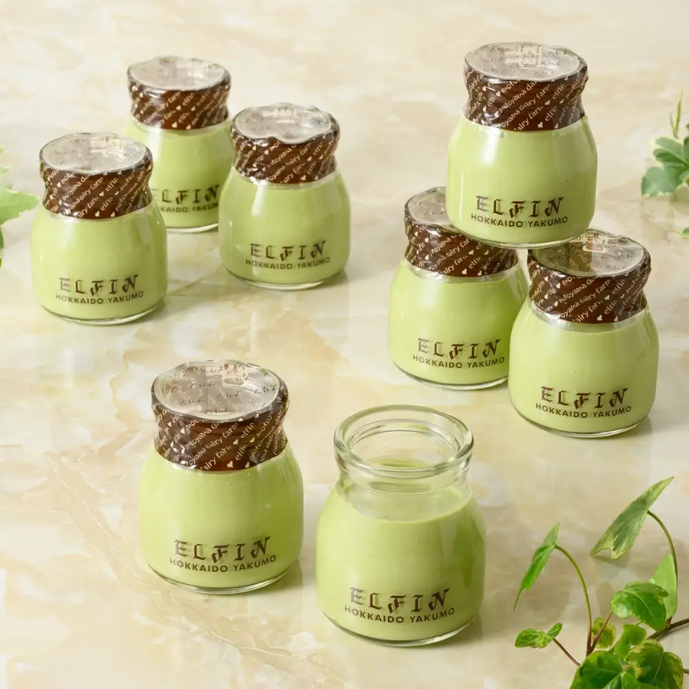 抹茶プリン100g×8個　元山牧場直営店『ELFIN』