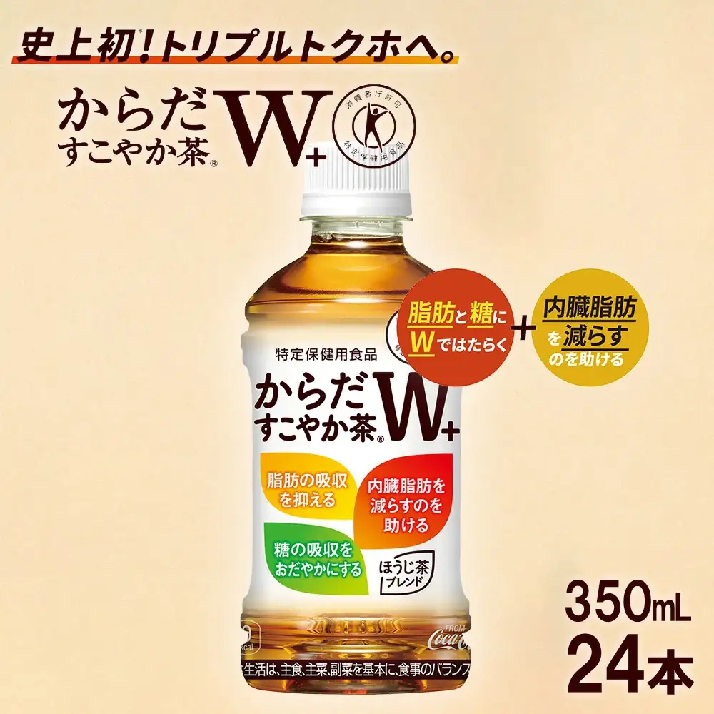 【6か月連続お届け】からだすこやか茶W　350ml PET×24本　【04301-0693】