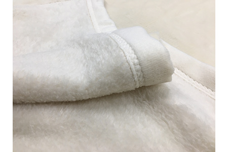 泉大津市産 マイヤー綿毛布 シングルサイズ 無着色無染色 82750生成り [3313]