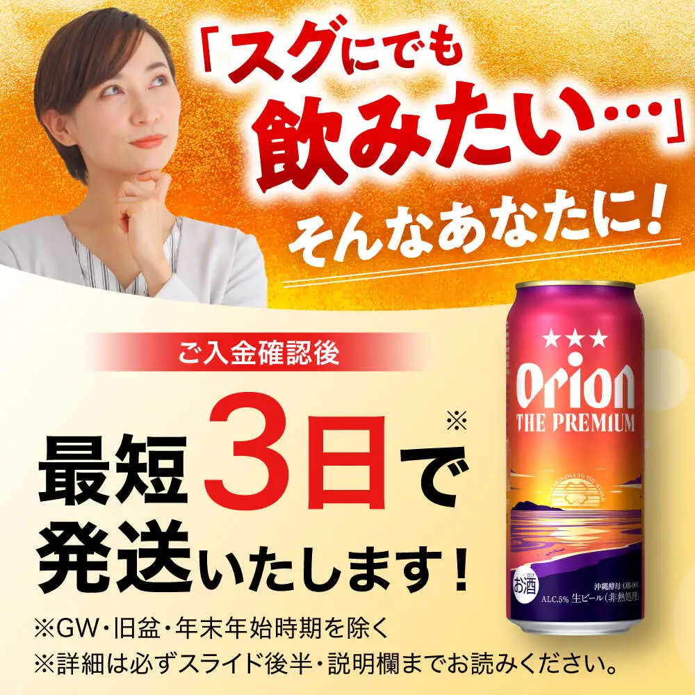 オリオンビール ザ・プレミアム 500ml×24本 BCDD005 ビール