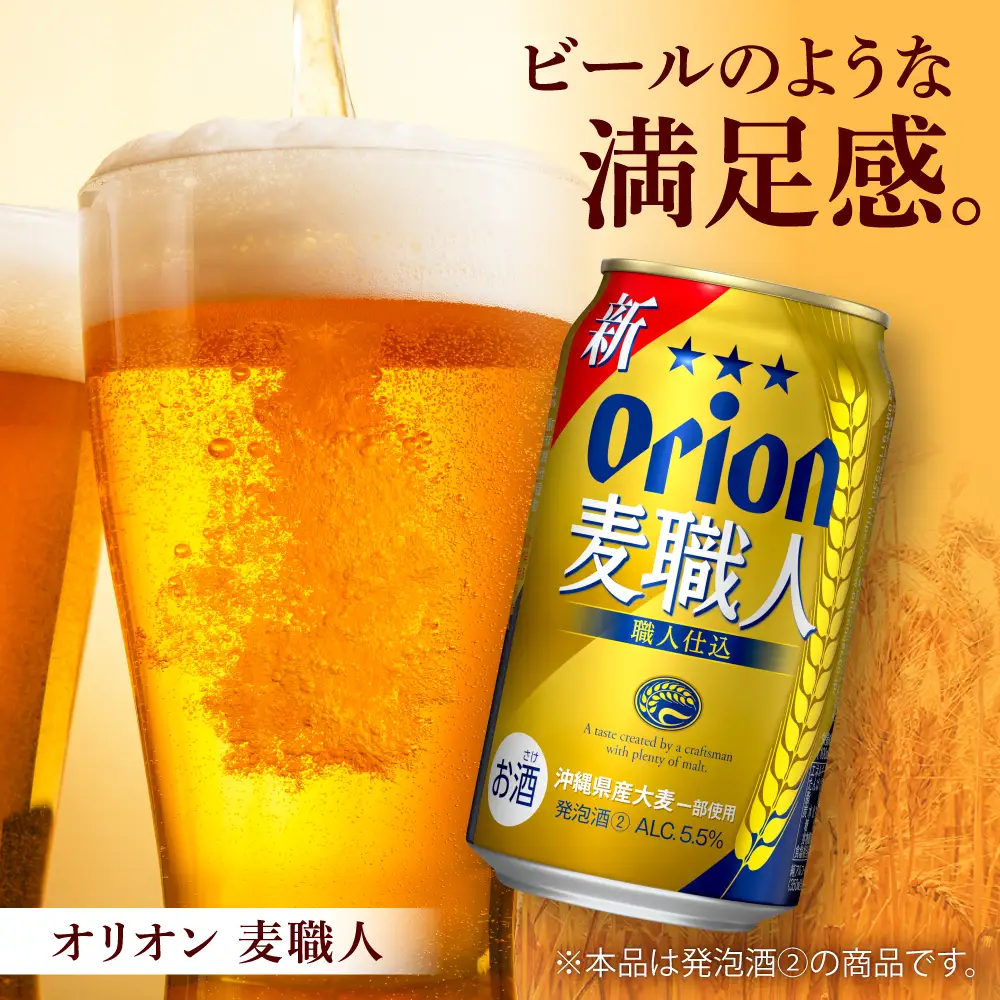 【全6回定期便】オリオンビール 麦職人 350ml×24本 BCDD024 ビール