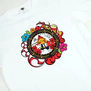 沖縄市 マンホールTシャツ エイ坊 （白 / Sサイズ） Tシャツ 半袖 キャラクター メンズ レディース 沖縄市 白色 沖縄市/株式会社TAK JAPAN [BCDK001-01]