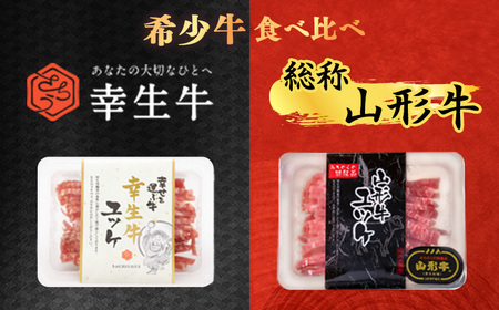 【30営業日以内配送】《ユッケ2種食べ比べ》「山形牛」と「幸生牛」のユッケ食べ比べセット 各3パックずつ（合計6個）　025-D-YL058