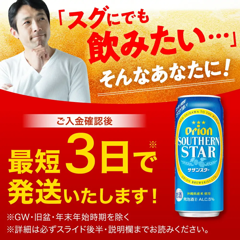 オリオンビール サザンスター 500ml×24本 BCDD011