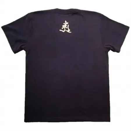 手描きTシャツ 仏画 普賢菩薩 黒 (半袖 Lサイズ)【1615122】
