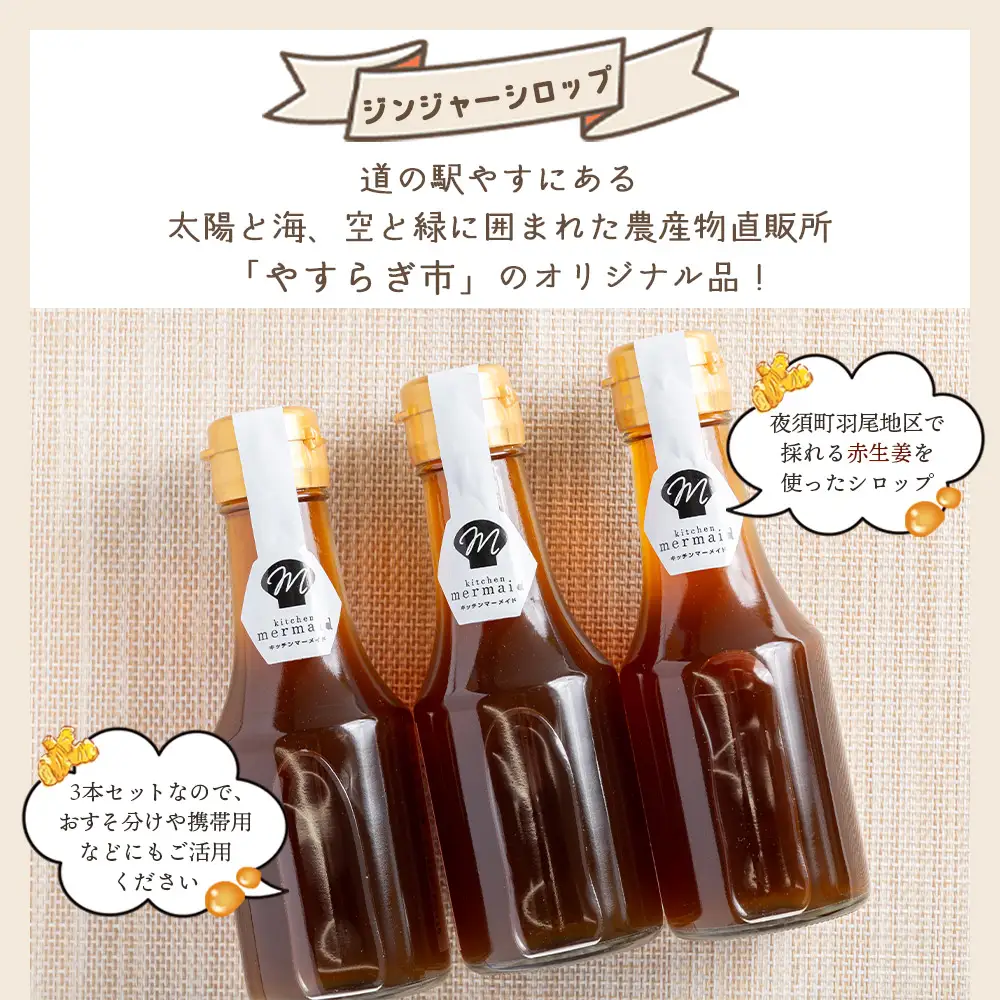 ジンジャーシロップ 150ml×3本 生姜 ジンジャーシロップ yr-0127
