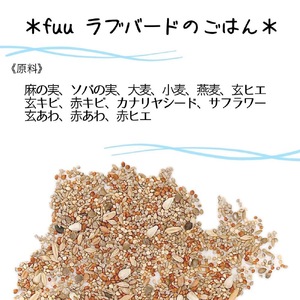 【3ヶ月定期便】fuu ラブバードのごはん（3kg）[145S64-T]