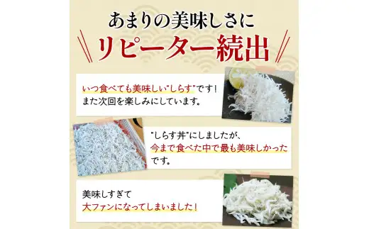 特選釜揚げしらす（500gパック入り×3つ） / シラス しらす丼 国産 冷蔵 プレミア和歌山認定  個包装 魚 お魚 さかな 食品 和歌山県 由良町 20000円 スピード配送【uoms003】