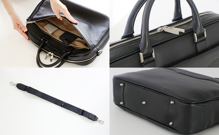 本革姫路レザー　PLS LEATHER　ビジネスブリーフバッグ キャメル