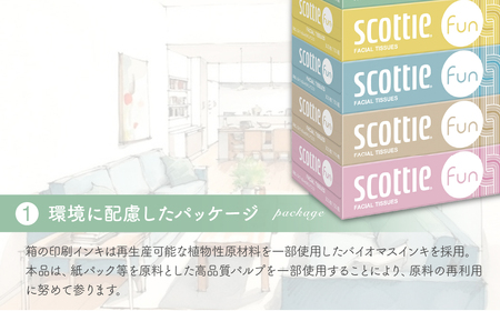ティッシュ スコッティ ファン 150組 5箱×12パック 60箱 | ティッシュペーパー