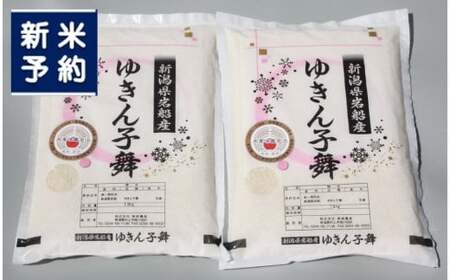 【新米受付・令和8年産米】 新潟県村上市岩船産 ゆきん子舞 3kg（1.5kg×2袋） 1039042N　白米 新潟 岩船 ゆきん子舞 一等米 農家直送 あっさり 低温倉庫保管 新耕農産