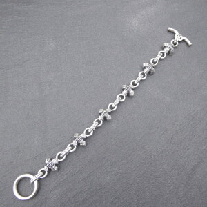 Pyramid cross bracelet ピラミッド クロス ブレスレット ｜ 腕輪 シルバー アクセサリー 十字架 モチーフ 925 ブレス ハンドメイド ジュエリー アクセ ファッション 人気 シンプル ギフト プレゼント 年末年始 お中元 お歳暮 内祝い 快気祝い