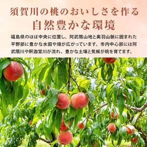 阿部農縁　福島の桃　あかつき2kg(6～9玉)　ギフト・贈答用　ふくしまの完熟もも F7X-0042