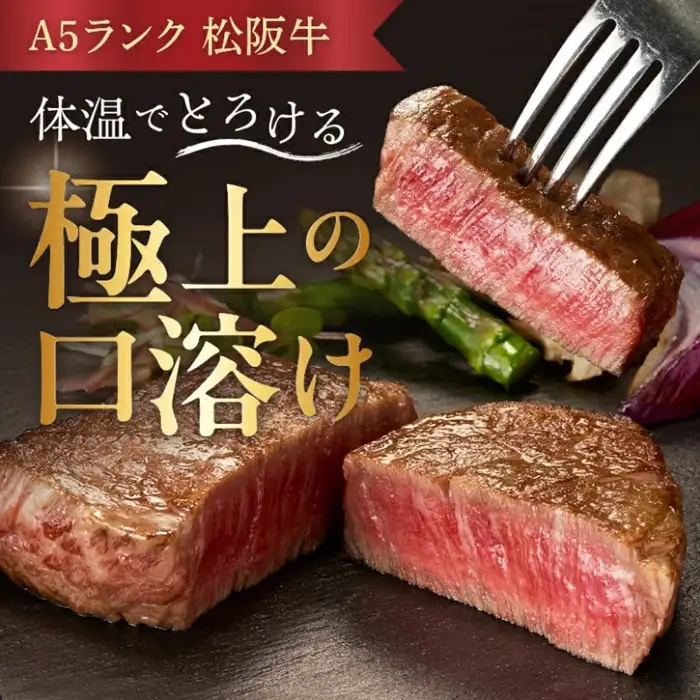 松阪牛シャトーブリアンステーキ 480g A5 [ 松阪牛 ] / 9.6-1