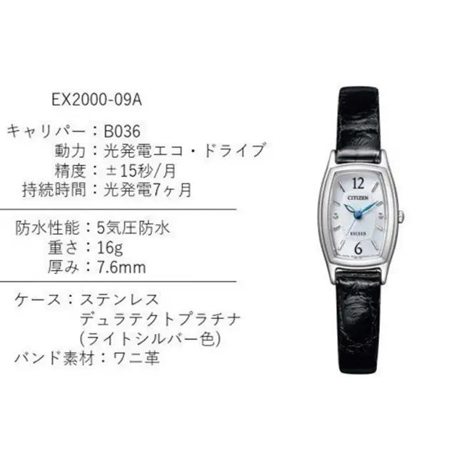 【2026年9月30日掲載終了予定】シチズン腕時計 エクシード レディース EX2000-09A EXCEED R0123 CITIZEN