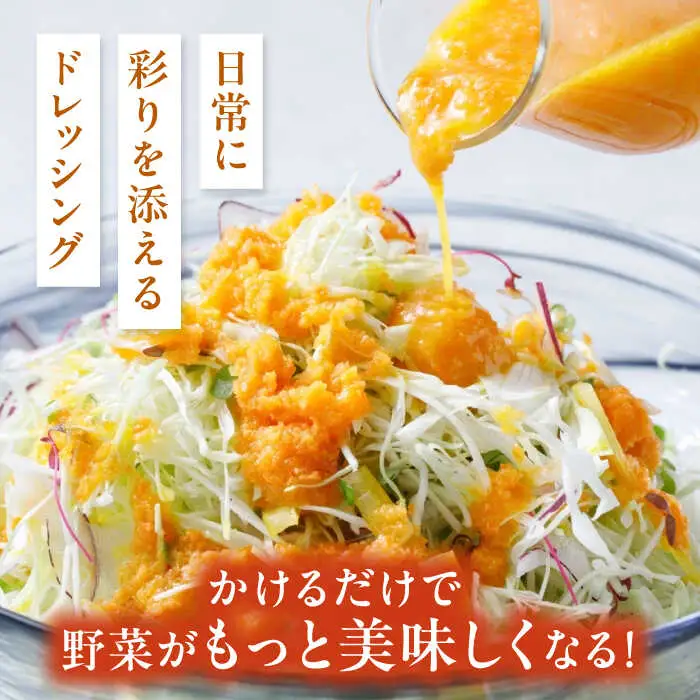 【全3回定期便/2ヶ月に1回】糸島野菜を食べる生ドレッシング 3本セット（人参・玉ねぎ・ルッコラレモン） 糸島市 / 糸島正キ [AQA090]