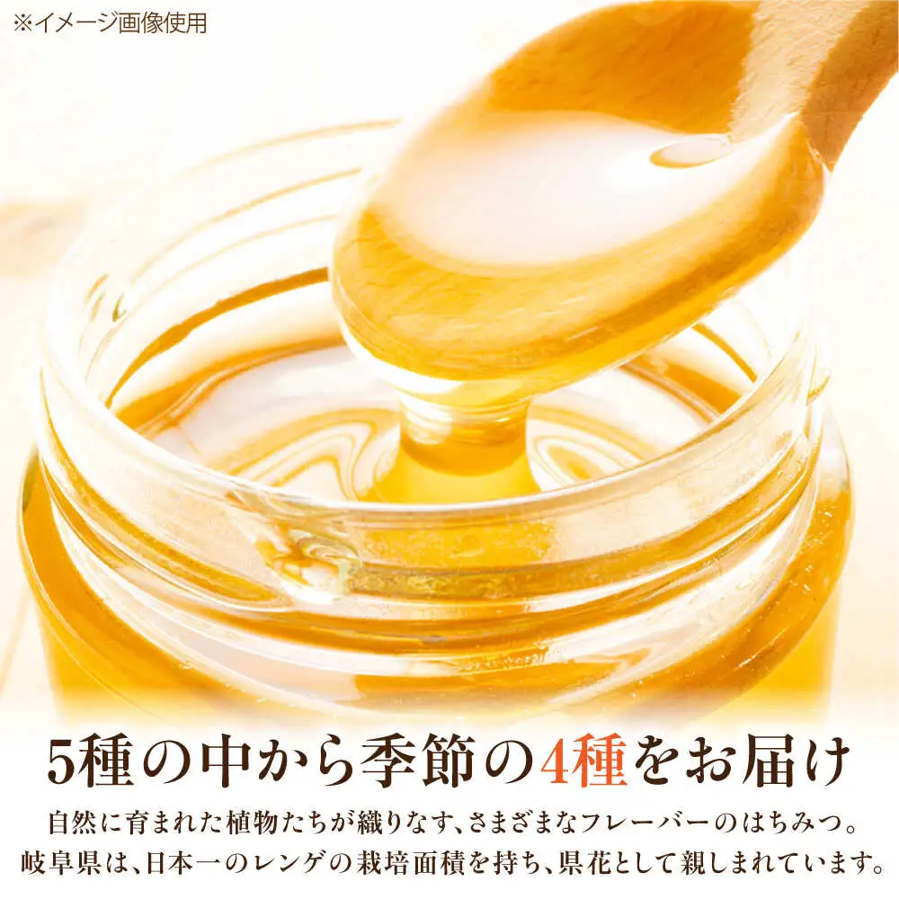 御嵩町産 はちみつ 4種セット ラ・プロヴァンス[AVAK005]蜂蜜