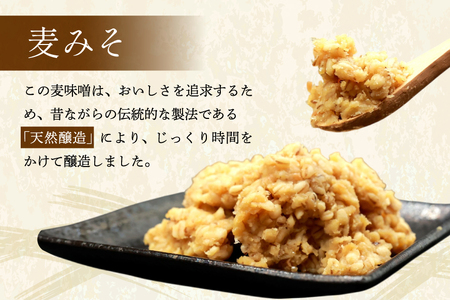 AI227 天然醸造 麹たっぷり優しい 麦みそ 900g 1個