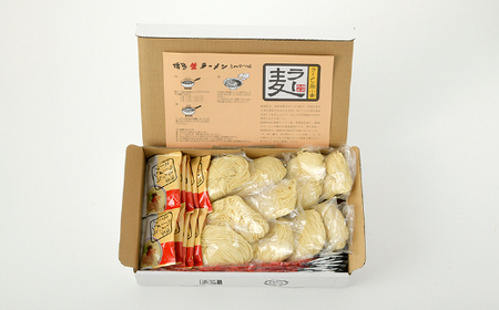 AA448.福岡県産「ラー麦」使用！博多生ラーメンとんこつ味（100g×10食）【豚骨ラーメン】