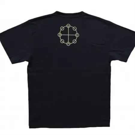Tシャツ カタカムナ 姫川薬石 ネイビー (半袖 Lサイズ)【1619465】