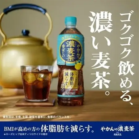 やかんの濃麦茶600mlPET　24本入_飲料・ドリンク 飲料 茶 _【1616663】