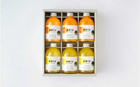 鳴川農園nalu juice 有田みかんジュース・はっさくジュース 250ｍｌ各3本(B1027-2)