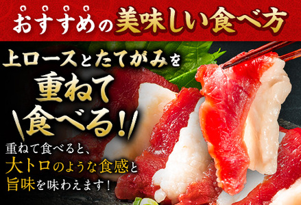 馬刺し 国産 上ロース馬刺しセット 合計400g 50g小分け《3-7日以内に出荷予定(土日祝除く)》 たてがみ コーネ ブロック 国産 熊本肥育 冷凍 生食用 肉 馬ロース 絶品 牛肉よりヘルシー 馬肉 熊本県産山村 送料無料