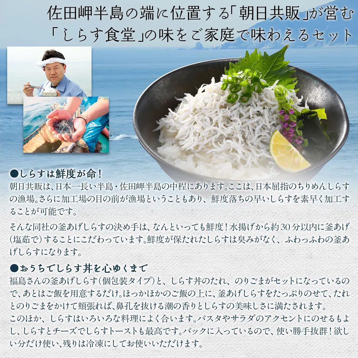 【自宅で新鮮しらす丼】釜あげしらす食堂セット IKTB026 