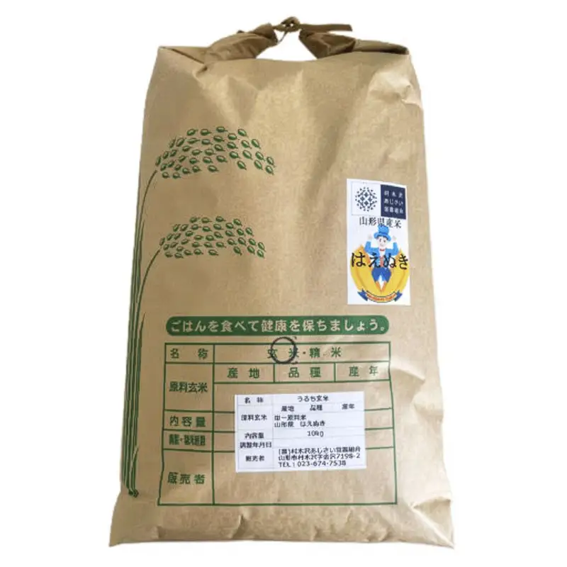 【令和8年産新米先行予約】山形市村木沢産 はえぬき(玄米) 20kg(10kg×2) FZ26-871