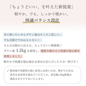 羽毛布団 セミダブル ホワイトダックダウン85% 本掛けLight 布団 フレール