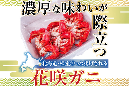 【北海道根室産】花咲ガニ400～500g×3尾 B-11119