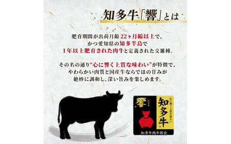 知多牛響 赤身ステーキ 600g(100g×6) ステーキ