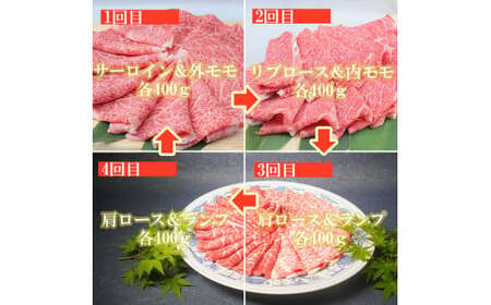 BL031_【毎月15日冷蔵でお届け】佐賀牛スライス定期便800g×4か月【”0度20日間熟成”のウェットエイジング技法】
