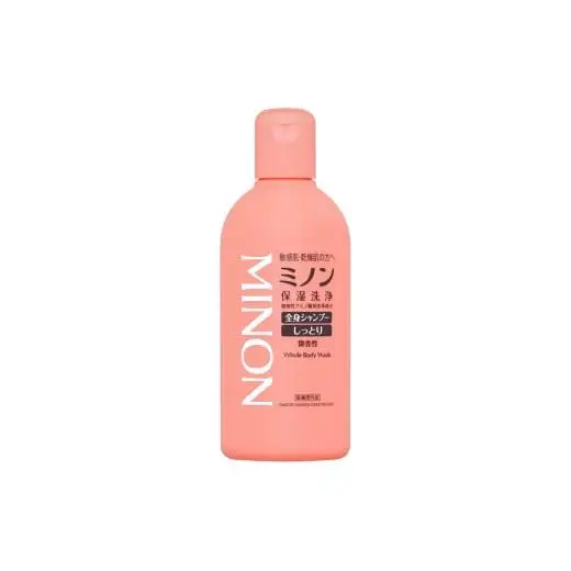 ミノン全身シャンプーしっとりタイプ　120ml・450ml：各1本　詰替用（380ml）1個　ミノン薬用スキンソープ2個セット / 敏感肌 乾燥肌 全身シャンプー ボディシャンプー ボディソープ 液体石鹸 薬用スキンソープ 薬用スキン石鹸 石鹸 せっけん ボディケア スキンケア 日用品 ミノン 第一三共ヘルスケア 千葉県 匝瑳市 送料無料